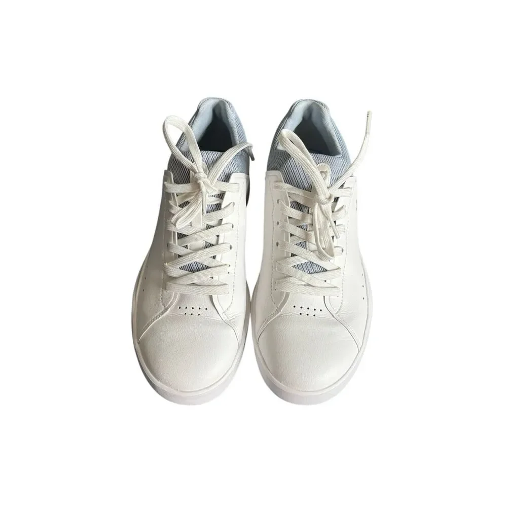 On Womens White The Roger Advantage Cloudtec Low Top Sneakers Size 10